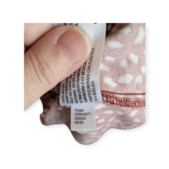 Brick Red Isabel Leopard Maternity Dress Medium - Picture 7 of 8